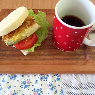 食欲進む♩超簡単♩鯖のカレー揚げサンドウイッチ☆